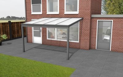 YARD Outdoor Velvetline Veranda 400x300 cm aluminium - Polycarbonaat dak- - Aluminium- YARD Outdoor