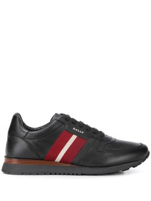 Bally baskets à détail de logo - Noir
