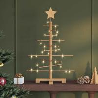Houten kerstboom met standaard Bruin 75 cm Bamboe Houten kerstboom met standaard Bruin 75 cm Bamboe