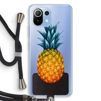 Grote ananas: Xiaomi Mi 11 Lite Transparant Hoesje met koord
