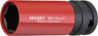 HAZET krachtdopsleutel 903slg-21 · 1/2 inch (12,5 mm) vierkant hol · buiten-zeskant-tractieprofiel · sw 21 mm
