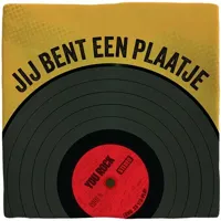 Plenty Gifts tegeltje keramiek jij bent een plaatje 10x10cm geel