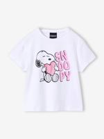T-shirt met korte mouwen voor meisjes SNOOPY wit
