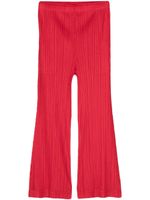 Pleats Please Issey Miyake pantalon droit à design plissé - Rouge - thumbnail