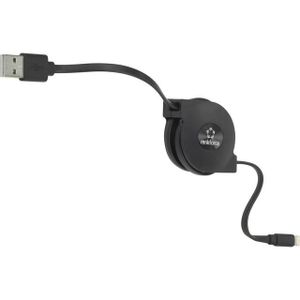 Renkforce USB-kabel USB 2.0 USB-A stekker, Apple Lightning stekker 0.80 m Zwart RF-4352330