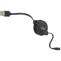 Renkforce USB-kabel USB 2.0 USB-A stekker, Apple Lightning stekker 0.80 m Zwart RF-4352330 - thumbnail