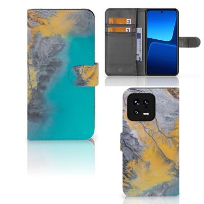 Xiaomi 13 | Bookcase | Marble Blue Gold