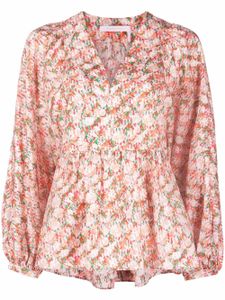 See by Chloé blouse en soie à fleurs - Rouge