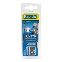 Rapid High Performance Blindklinknagels Ø 4.8x12mm + boor in blister (50 stuks)