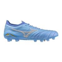 Mizuno Morelia Neo IV Beta Japan Gras Voetbalschoenen (FG) Blauw Grijs Goud