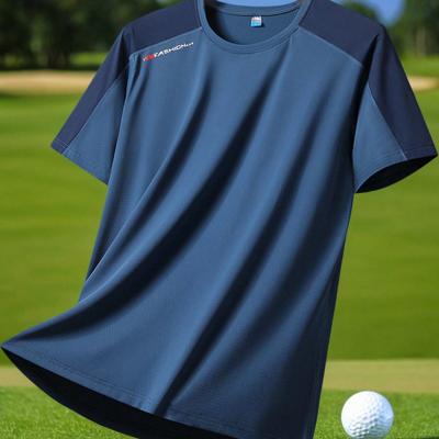 Men's Blue Short Sleeve Active T-Shirt | Casual Workout Top M Men's Blue Short Sleeve Active T-Shirt | Casual Workout Top M