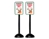 Reindeer parking only sign se - LEMAX