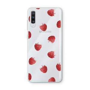 Framboosjes: Samsung Galaxy A70 Transparant Hoesje