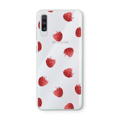 Framboosjes: Samsung Galaxy A70 Transparant Hoesje