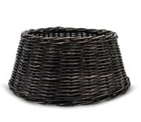 Rieten Kerstboomhuls Black Wash diameter 60 cm - Van der leeden