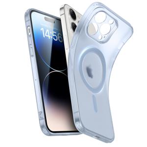 iPhone 14 Pro Max Zero Clear Case (HaloLock) Frosted Blue