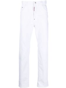 DSQUARED2 jean à coupe droite - Blanc