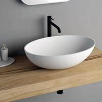 Opbouw Waskom Ideavit Solidthin 50x33x14.5 cm Solid Surface Mat Wit Ideavit