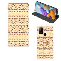 Samsung Galaxy A21s | Hoesje met Magneet | Aztec Yellow