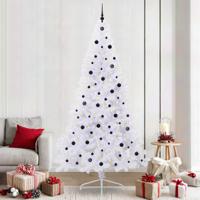 Kunstkerstboom met 300 LED Wit 240 cm PVC en staal