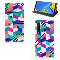 Samsung Galaxy A9 (2018) Stand Case Blokken Kleurrijk - thumbnail