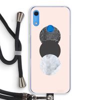 Marmeren cirkels: Huawei Y6s Transparant Hoesje met koord