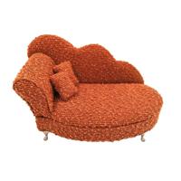 Juwelenkistje Versa Rood Polyester Metaal Spiegel Hout MDF 12,5 X 17 X 26,5 CM Sofa