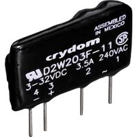 Crydom Halfgeleiderrelais D2W202F 2 A Schakelspanning (max.): 280 V/AC Schakelend bij overbelasting 1 stuk(s) - thumbnail