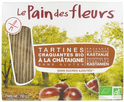 Le Pain des Fleurs Kastanje Crackers 150 gram
