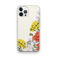 Wilde bloemen: iPhone 12 Pro Transparant Hoesje