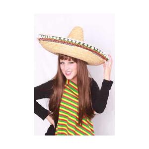 Sombrero verkleed hoed Cancun de luxe - 55 cm - Mexicaanse thema hoeden