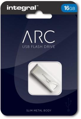 Integral ARC USB stick 2.0, 16 GB, zilver