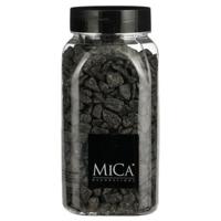 Mica Decorations decoratie steentjes - antraciet - 650ml - hobby steentjes