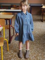 Jurk van lichtgewicht denim voor meisjes middenblauw
