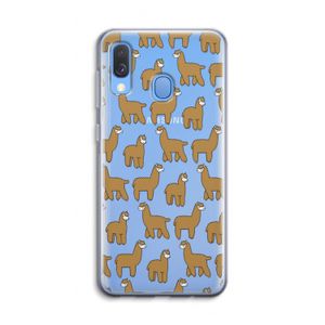 Alpacas: Samsung Galaxy A40 Transparant Hoesje