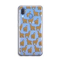 Alpacas: Samsung Galaxy A40 Transparant Hoesje Alpacas: Samsung Galaxy A40 Transparant Hoesje