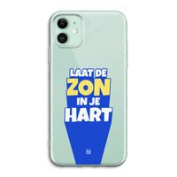 Laat de zon in je hart: iPhone 11 Transparant Hoesje