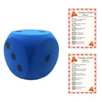 T&F Creations Sinterklaasspel set - dobbelspel - incl foam dobbelsteen - blauw T&F Creations Sinterklaasspel set - dobbelspel - incl foam dobbelsteen - blauw