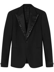 Versace blazer à paillettes - Noir