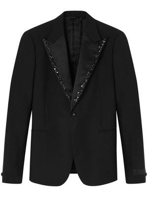 Versace blazer à paillettes - Noir