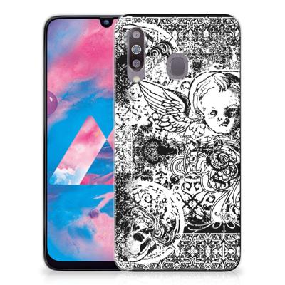 Silicone Back Case Samsung Galaxy M30 Skulls Angel