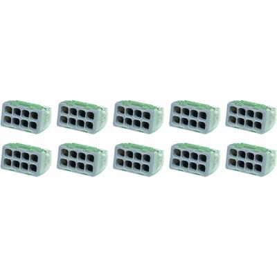 Lasklem - Vintex - 8 Polig - 0.2-2.5 mm2 - Grijs - 10 Stuks
