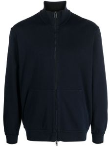 Brioni sweat zippé à col montant - Noir