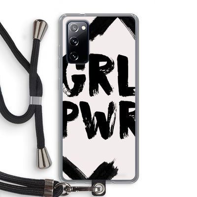 Girl Power #2: Samsung Galaxy S20 FE / S20 FE 5G Transparant Hoesje met koord
