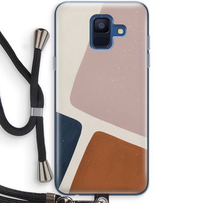 Geo #2: Samsung Galaxy A6 (2018) Transparant Hoesje met koord