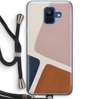 Geo #2: Samsung Galaxy A6 (2018) Transparant Hoesje met koord