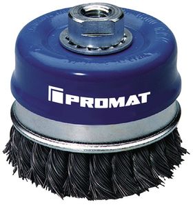 Promat Potborstel | d. 65 mm draaddikte 0,35 mm | staal | 12500 min-¹ - 4000841165 4000841165