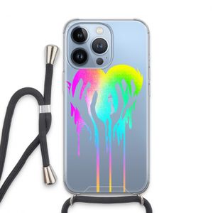Hold My Heart: iPhone 13 Pro Transparant Hoesje met koord