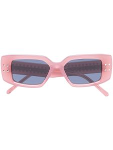 VALENTINO GARAVANI EYEWEAR lunettes de soleil à monture rectangulaire - Rose