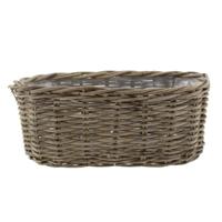 VD Leeden Opbergmand Klassiek - bruin - rechthoek?- 50 x 20 x 20 cm - rotan - gevlochten riet